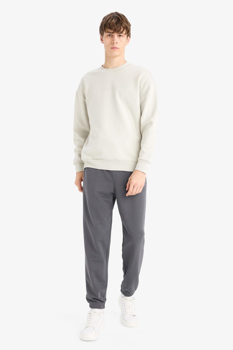 DeFacto Grey Man Regular Fit Trousers Casual - Image 4