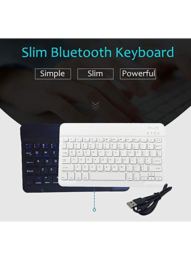 NIBEMINENT Slim Portable Mini Wireless Bluetooth Keyboard For Tablet/Laptop/Smartphone Black - Image 5
