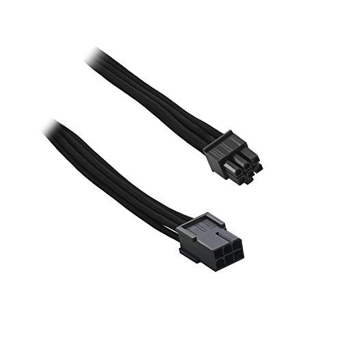 CableMod Classic ModFlex Sleeved 6-pin PCI-e Extension (Black, 45cm) - Image 2