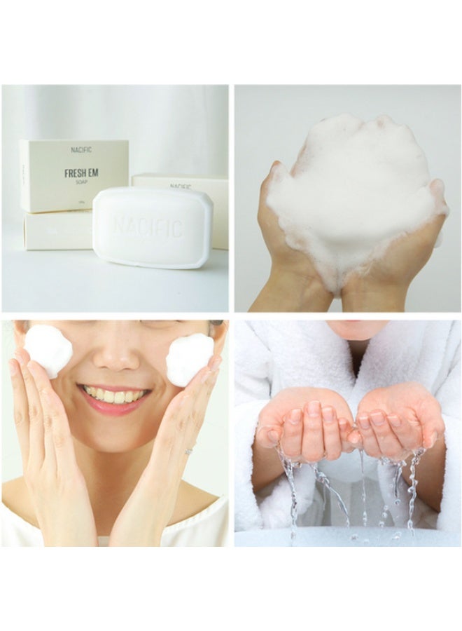 NACIFIC Fresh EM Soap - Gentle Cleansing Bar with Honey & Milk Extract - 100g