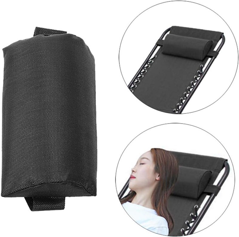 klarako2X Replacement Headrest Head Cushion Pillow for Anti Gravity Lounge Chair/Recliner klarakoBlack - Image 1