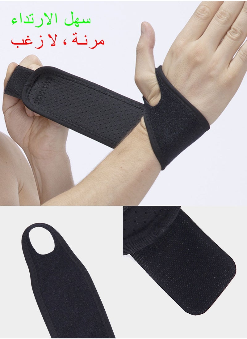 Syarme Wrist Brace for Carpal Tunnel, Breathable and Adjustable Wrist Support Brace Stabilizer, Wrist Compression Wrap, One Size Fits Left or Right Hand, Including Travel Storage Bag  - Image 3
