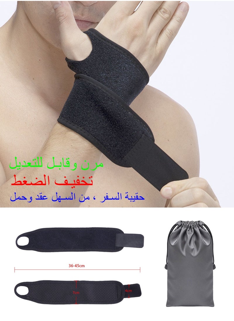 Syarme Wrist Brace for Carpal Tunnel, Breathable and Adjustable Wrist Support Brace Stabilizer, Wrist Compression Wrap, One Size Fits Left or Right Hand, Including Travel Storage Bag  - Image 5