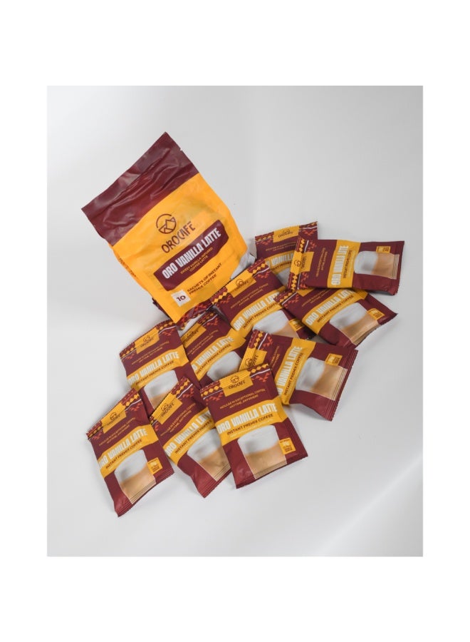 Orocafe Vanilla Latte Coffee Premix 10 Sachets (210g) – Flavored Instant Latte Mix, Single Uganda Origin - Image 3