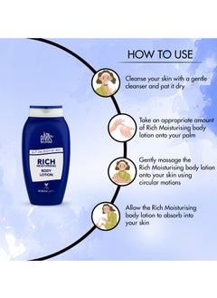 Paris Collection Rich Moisturising Body Lotion Unisex 300ml  - Image 3