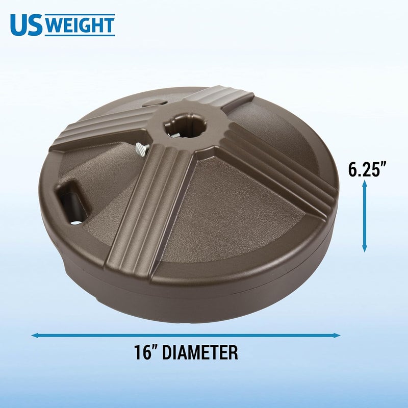 US Weight Durable 50 Pound Umbrella Base Designed to be Used with a Patio Table - Image 3