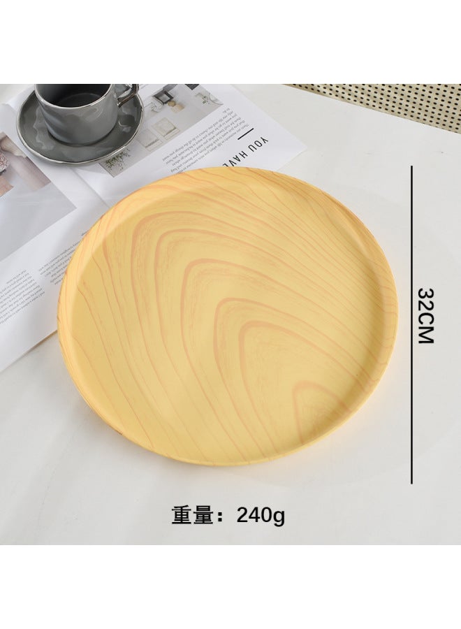 Style Wooden Tea Tray With Cup Holder, Rectangular Water Cup Tray For Restaurant, Hotel Coffee, Light Luxury Tabletop Walnut Wood