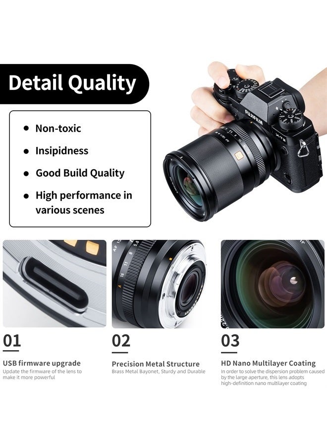 VILTROX 13mm f/1.4 F1.4 Fuji x Mount Ultra Wide Angle APS-C AF Lens for Fujifilm X-Mount Camera X-T30 II X-T4 X-T3 X-Pro3 X-Pro2 X-H1 X-T2 - Image 3