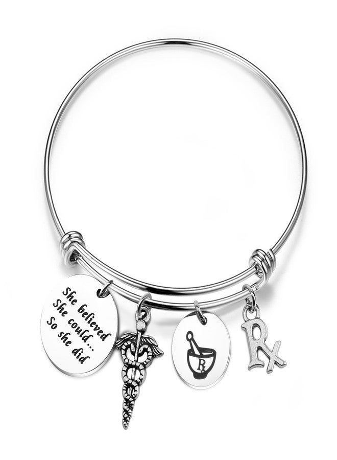 MYOSPARK Rx Pharmacy Gift for Pharmacy Expandable Bangle Bracelet Medical School Graduation Gifts (RX Bracelet) - Image 1