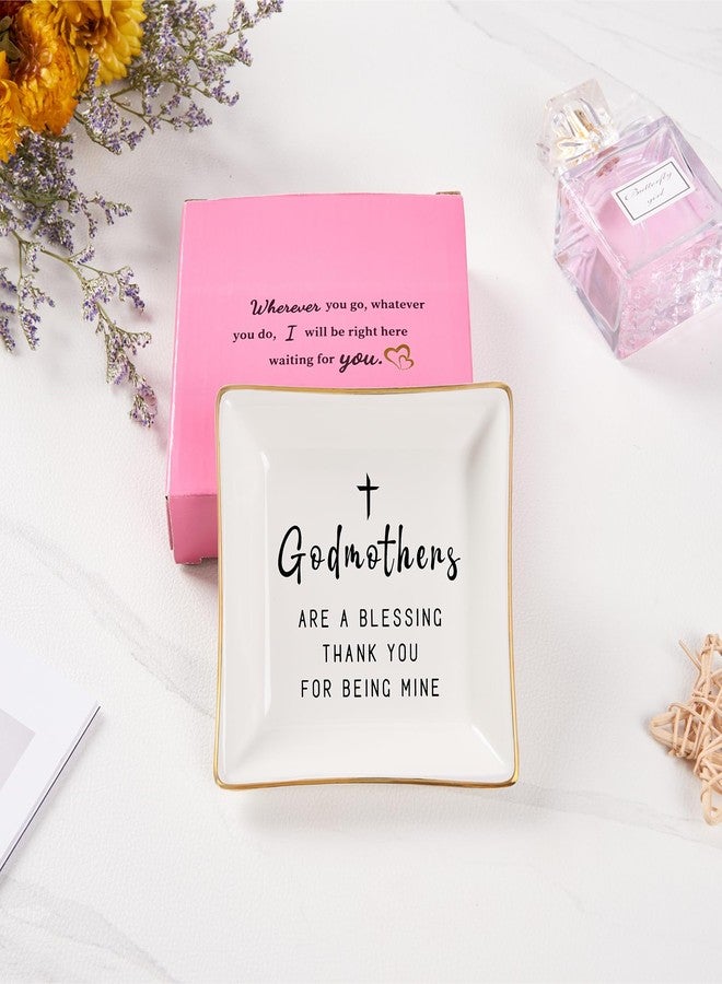 Spegiffu Godmother Gifts from Godchild, Gifts for Godmother Trinket Ring Dish - Godmothers...Thank You for Being Mine, Birthday Christmas Mother's Day Gift for Godmother - Image 3