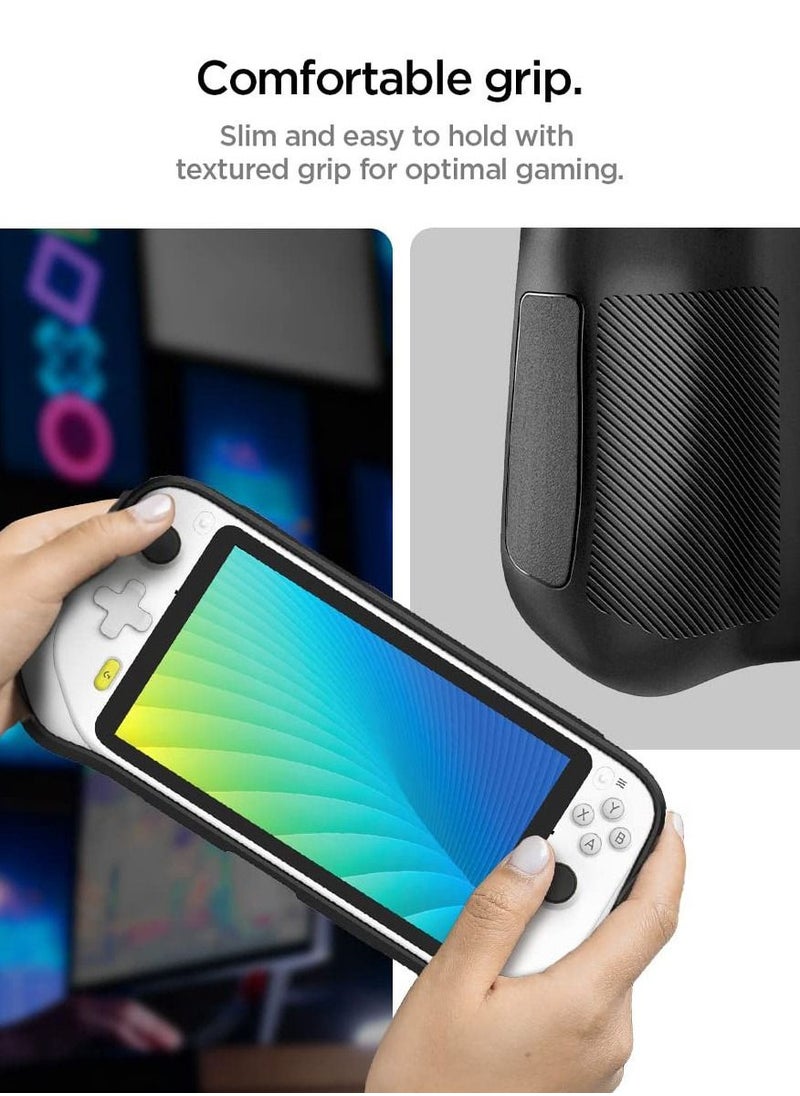 Spigen - Rugged Armor for Logitech G Cloud Gaming Handheld Protective Case Cover with Wrist Strap - Matte Black - Image 1