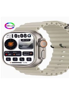 Generic HK8 Pro Max 2.12" AMOLED screen Ultra Smart Watch Series 8 49mm Memory 256MB Battery 320mAh Compass NFC Waterproof IP68 Wireless Charging Beige  - Image 1
