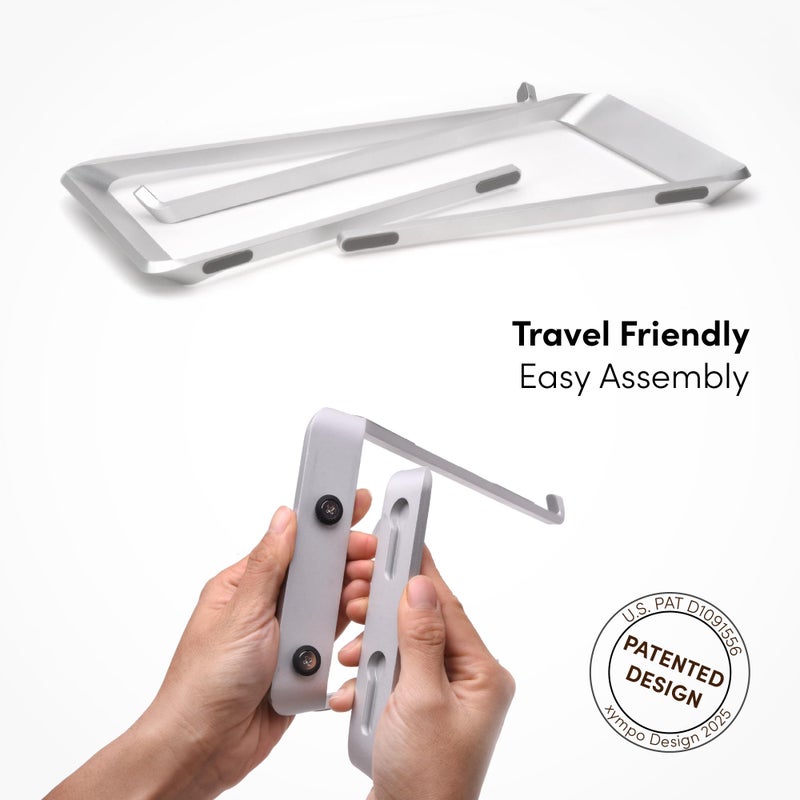 xympo Aluminum Laptop Stand for Desk, fits 13" - 16" Laptops - Image 3