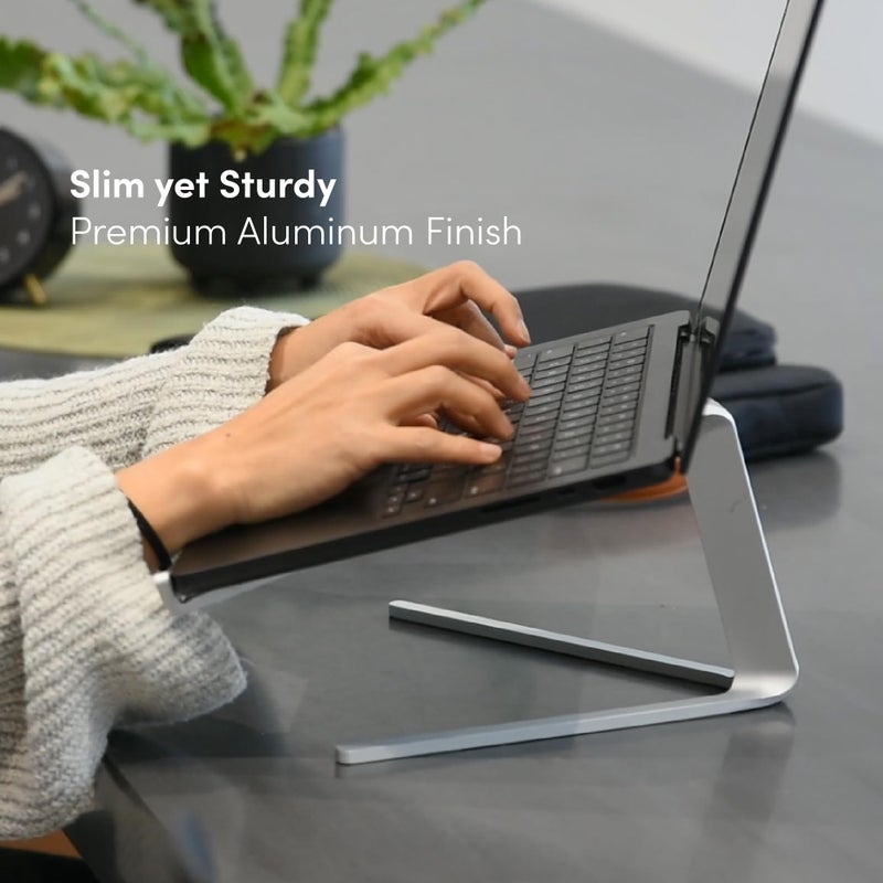 xympo Aluminum Laptop Stand for Desk, fits 13" - 16" Laptops - Image 4
