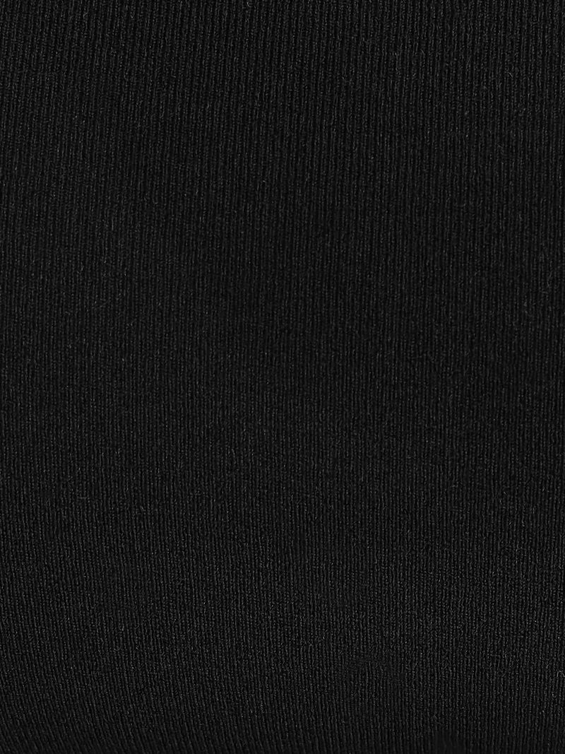 زوبعة بلوزة بدون حمالات سادة بفتحات جانبية