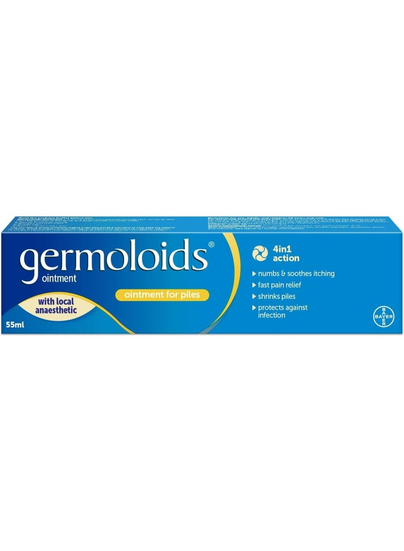 Germoloids Hemorrhoid and Piles Treatment Ointment (55 g) - Image 1