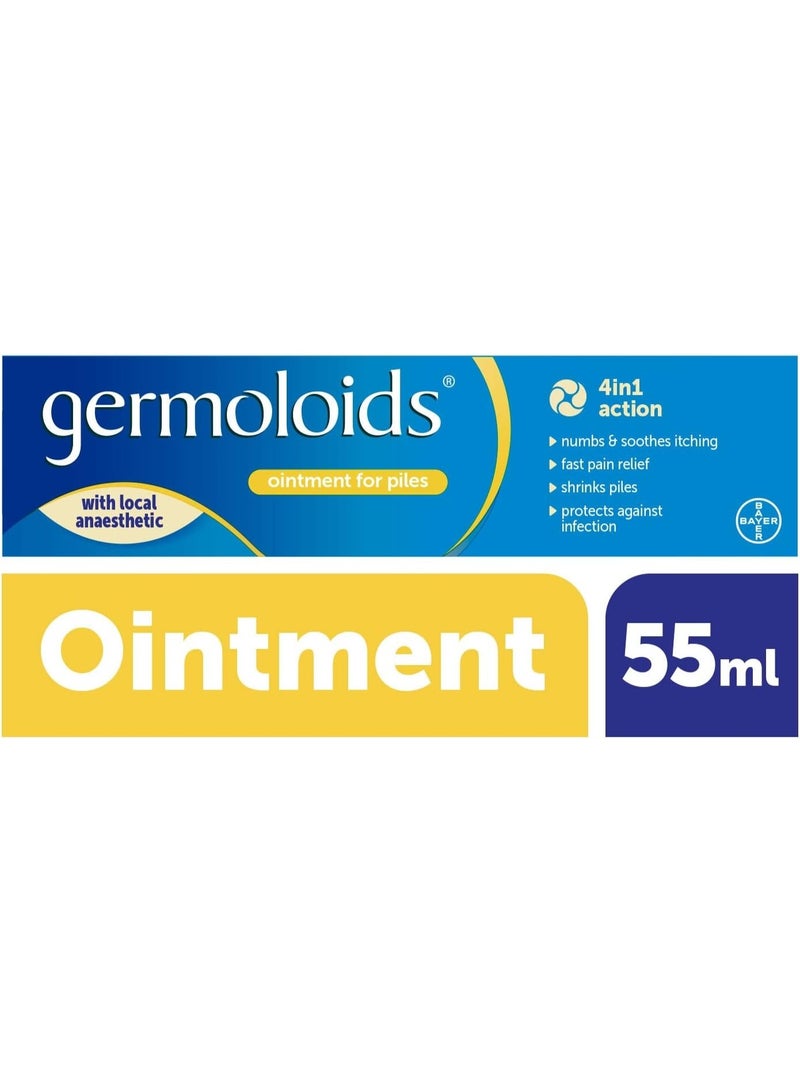 Germoloids Hemorrhoid and Piles Treatment Ointment (55 g) - Image 2
