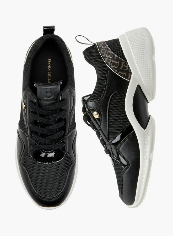 Flora Bella By Shoexpress Monogram Detail Lace-Up Sneakers