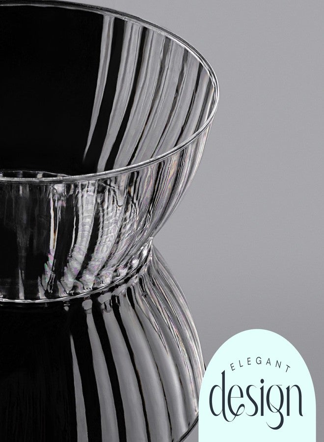 PLASTICPRO 100 Pack Plastic Bowls Crystal Like 10 oz Bowls Elegant Clear Plastic Bowls for Party and Occasions - Image 5