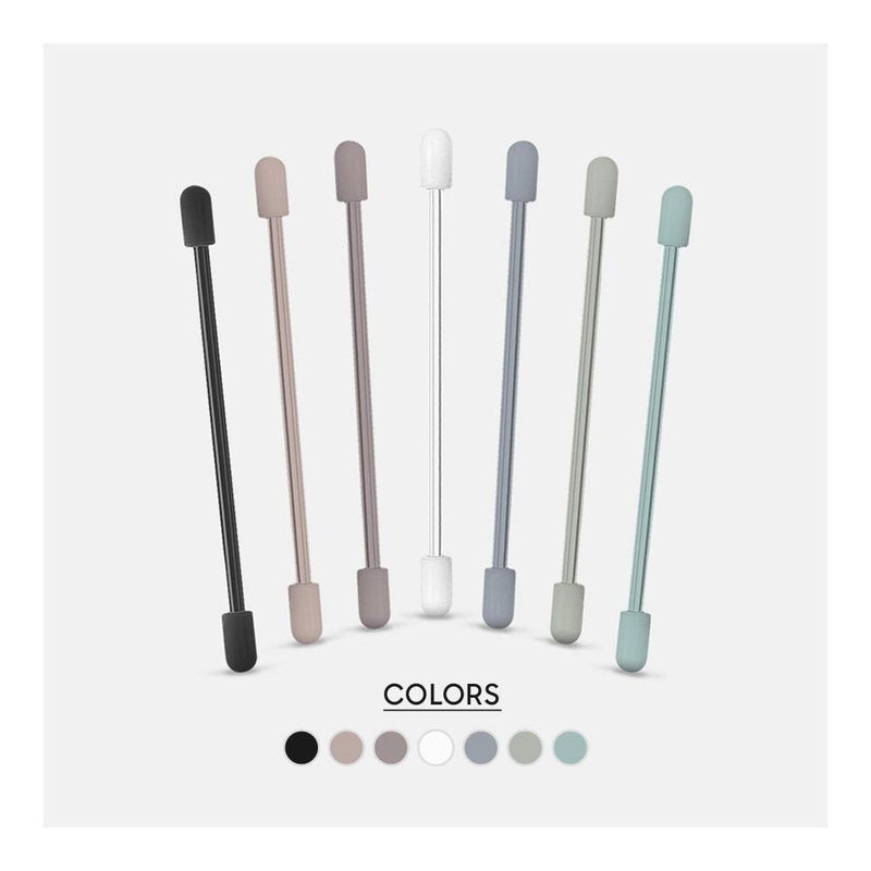 Daily Objects Wrap-Lock Strip Cable Bind | Silicone Multipurpose Organiser Binder for Bundling Cable and Earphones to Organise Home, Desks, Offices, Cars, Cubicles While Work Or Travel | Set of 7 - Image 5