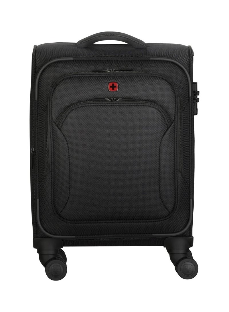 Wenger Vibrave 46cm Softcase 4 Double Wheel Expandable Cabin Luggage Trolley Black - 612551 - Image 2