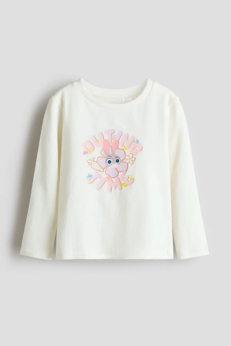 اتش اند ام بلوزة بأكمام طويلة