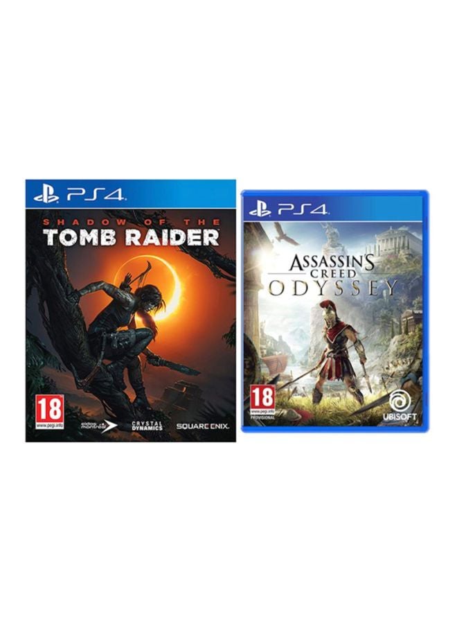 Square Enix Shadow Of the Tomb Raider + Assassin's Creed: Odyssey (Intl Version) - playstation_4_ps4 - Image 1