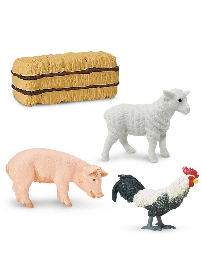 Safari Ltd. Safari Ltd. Country Farm TOOB - Figurines of Cow, Farmer, German Shepherd, Shire Horse, Rooster, Trailer, Tractor, Pig, Hay Bale, Ewe, Barn - Educational Toy Figures For Boys, Girls & Kids Ages 3+ - Image 5