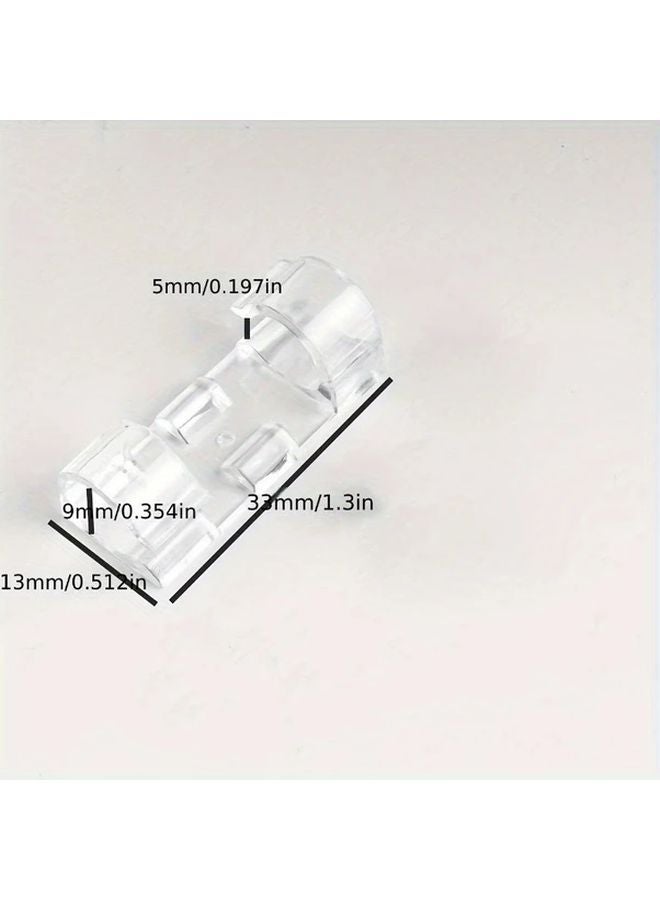 20 قطعة مشابك كابل لاصقة شفافة منظمو الأسلاك لإدارة المنزل والمكتب والجدار - Image 4