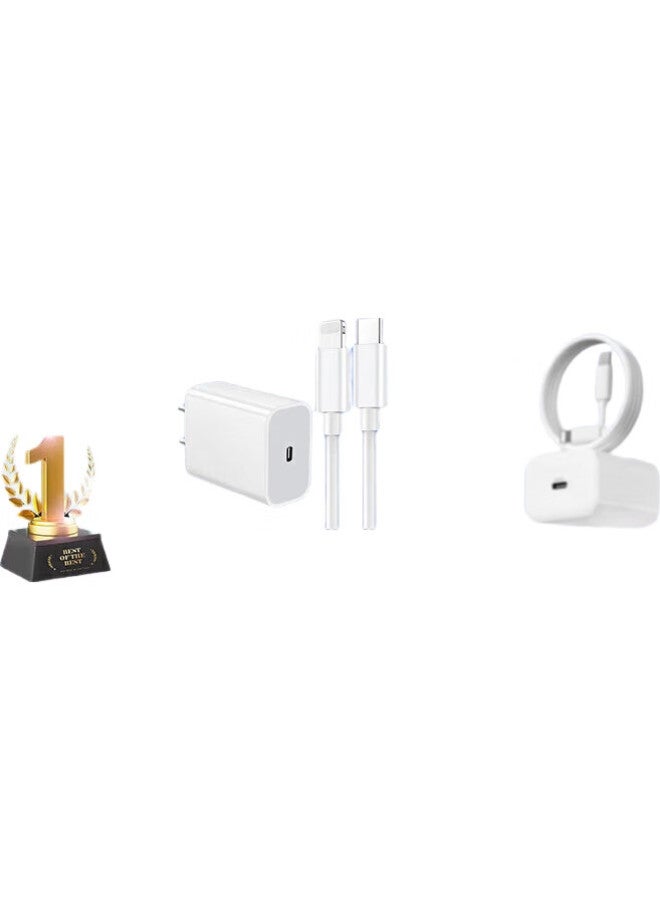 Stiger Gan Charger Compatible With Apple 20W Fast Charging Set, 18W Compatible With Iphone 14/13/12/Pro/Max 11 Pd Charging Head, Data Cable, Phone Plug - Image 3