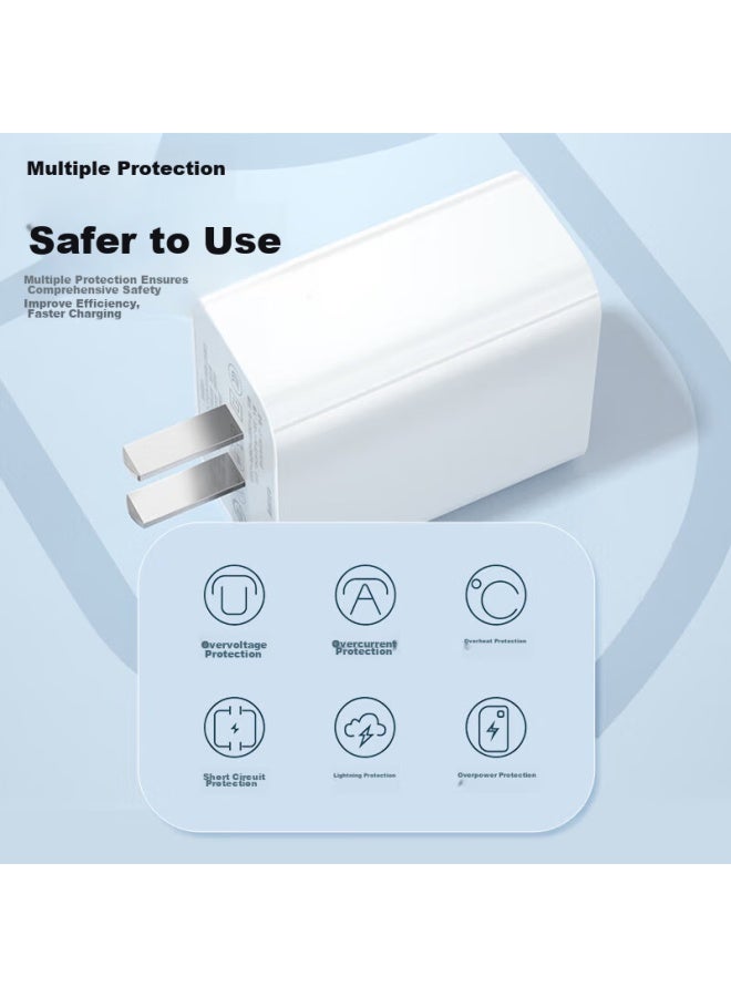 Stiger Gan Charger Compatible With Apple 20w Fast Charging Set, 18w Compatible With Iphone 14/13/12/pro/max 11 Pd Charging Head, Data Cable, Phone Plug - Image 3