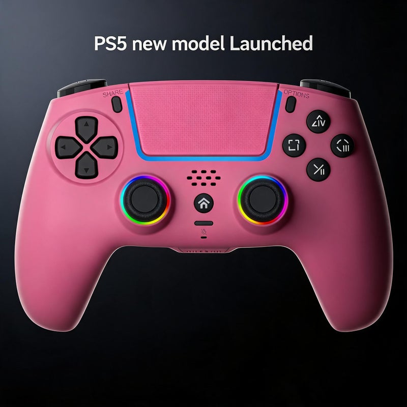 PS5 Wireless Game Controller with RGB Light, Dual Vibration and Hall Trigger - Image 1