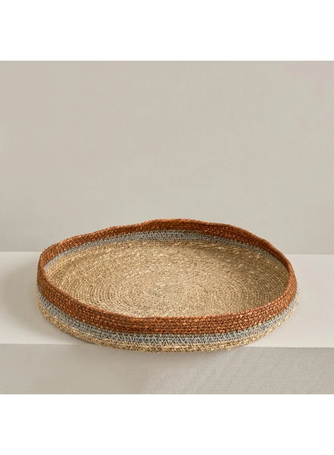 Home Box Noir Sea Grass Bath Tray 35 x 5 x 35 cm