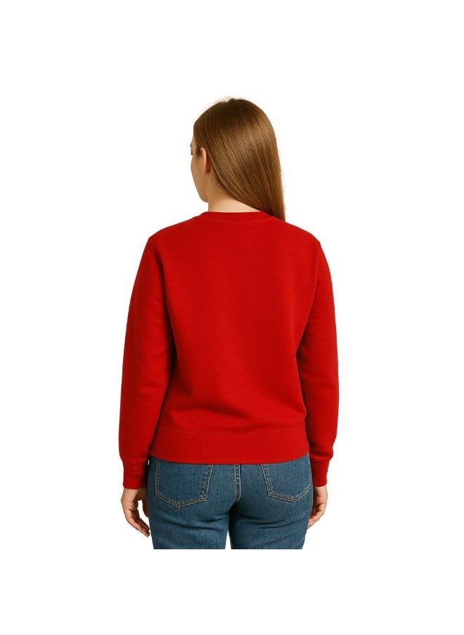 PRINTSHOP4ME Father’s Day Women’s Sweatshirt –Round Neck,Long Sleeve,100%Cotton,Breathable,Casual Wear, Comfortable Fit,Soft Fabric,Stylish Gift for Dad Appreciation Day,Classic Design  - Image 4