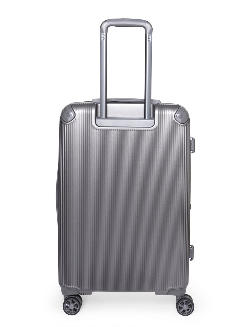 GIORDANO Giordano TitanX 24-Inch Check-In Luggage – Medium Hard Shell Trolley Suitcase with Extra Secure Lock, Expandable Luggage Design, 360° Double Spinner Wheels, Lightweight Unbreakable Travel Bag – Dark Grey - Image 2
