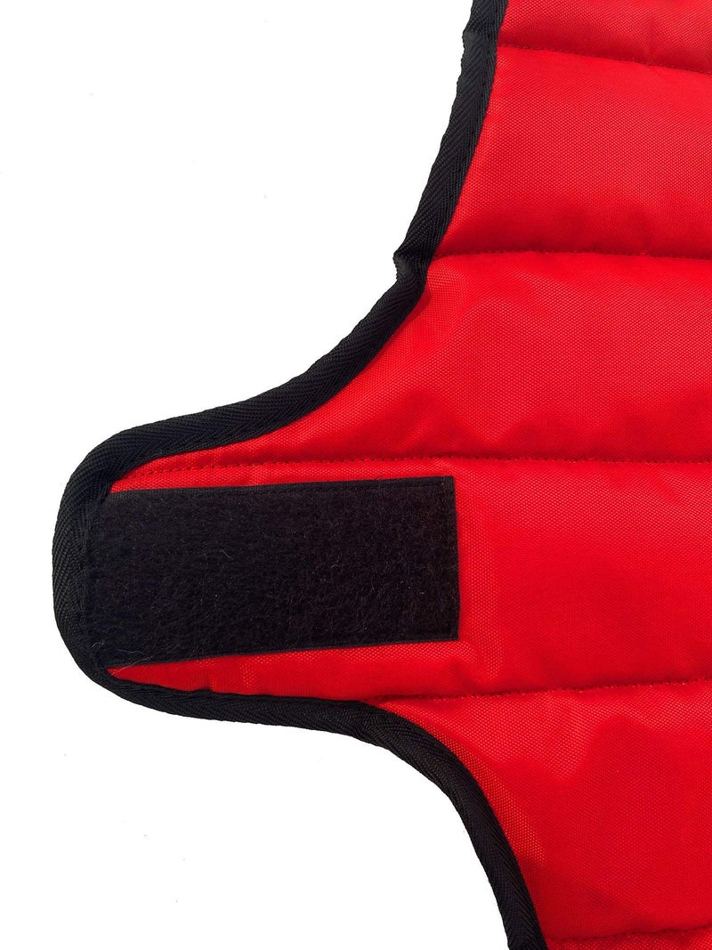 Fluffy's Luxurious Reflective Dog Cold Weather Coat Style Plaid Reversible Waterproof Windproof Pet Winter Warm Vest, Cozy Cotton Lined Stand-up Collar Outdoor Jacket (Back Length (30 inch), Red) - Image 5