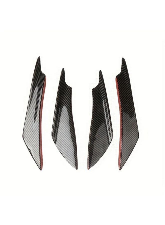 Universal Car Front Bumper Wind Blade Winglet Plate Carbon Fiber - Image 4