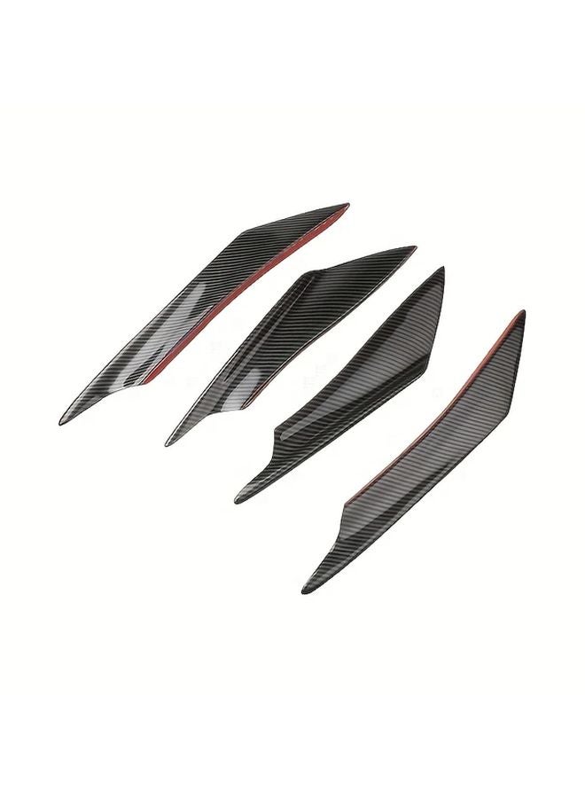 Universal Car Front Bumper Wind Blade Winglet Plate Carbon Fiber - Image 5