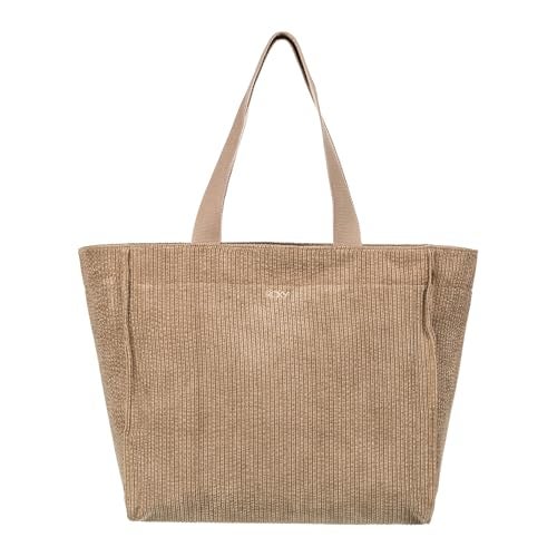 Roxy Stylish Soft Corduroy Large Capacity Tote Bag, Feeling Good-Oil Green - Image 1