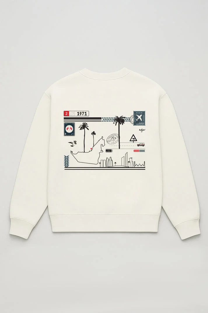 Terribly Real ABU DHABI Verified Off-White Sweatshirt
