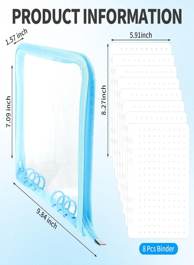 Qiuruoo 8-Page Pin Display Book, Portable Pin Trading Book, Badge Holder, Organizer Flipchart Album, Souvenir Badge Pouch for Traveling Collectors(Blue) - Image 2