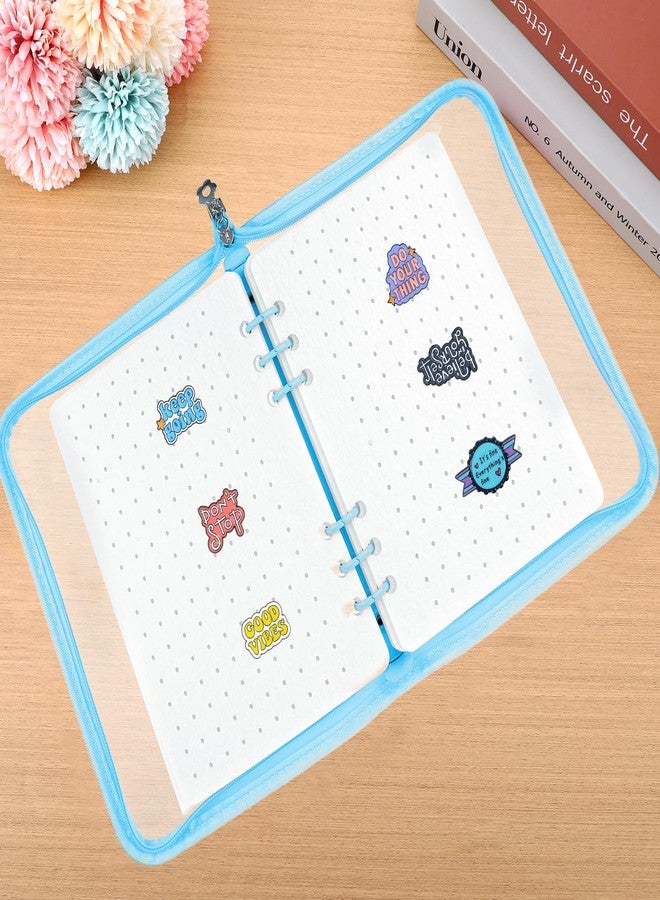 Qiuruoo 8-Page Pin Display Book, Portable Pin Trading Book, Badge Holder, Organizer Flipchart Album, Souvenir Badge Pouch for Traveling Collectors(Blue) - Image 4