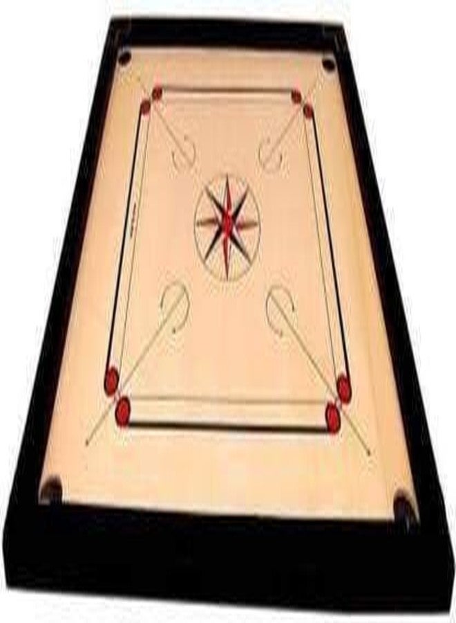 ZHTC Carrom Board Large 32 inch 4mm Full Size Matte Finish for Kids Men Women Adults Serious Professional with Coins, Striker and Powder Made of Assam Plywood Carrom Board Best Smooth Board - Image 2