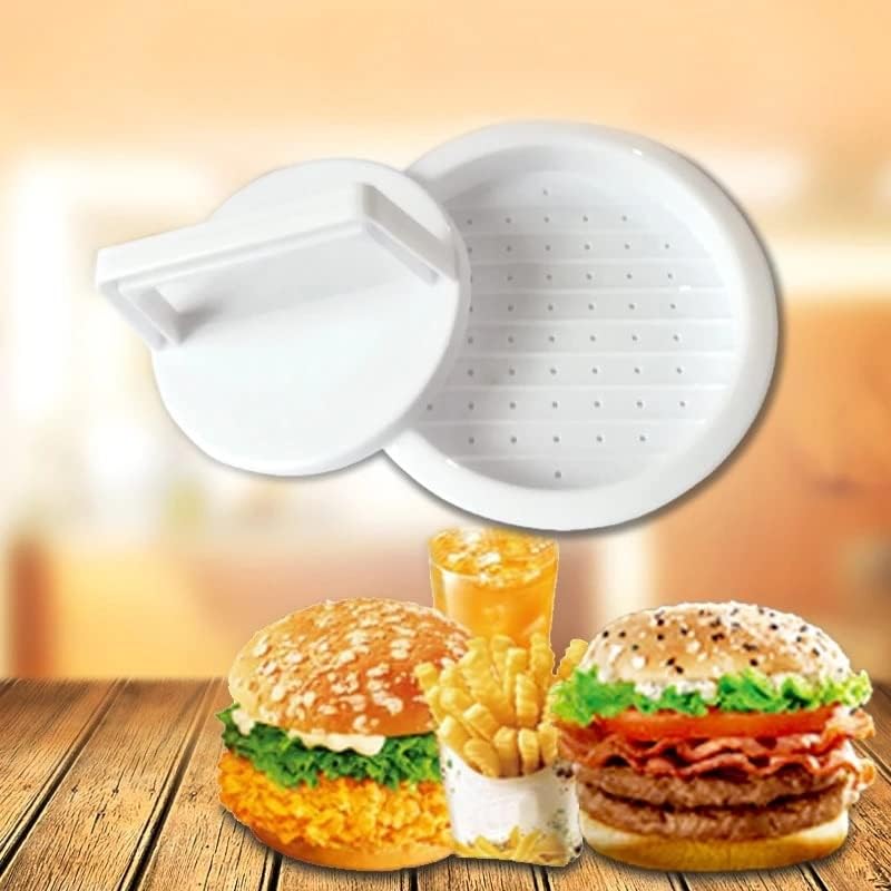 1 Set Round Shape Hamburger Press Hamburger Meat Beef Grill Burger Press Patty Maker Kitchen Tools - Image 2