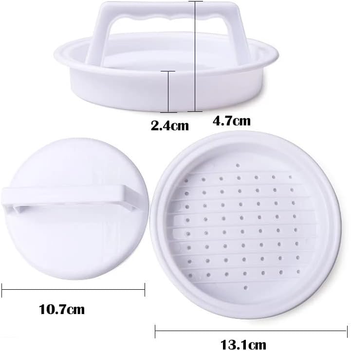 1 Set Round Shape Hamburger Press Hamburger Meat Beef Grill Burger Press Patty Maker Kitchen Tools - Image 4