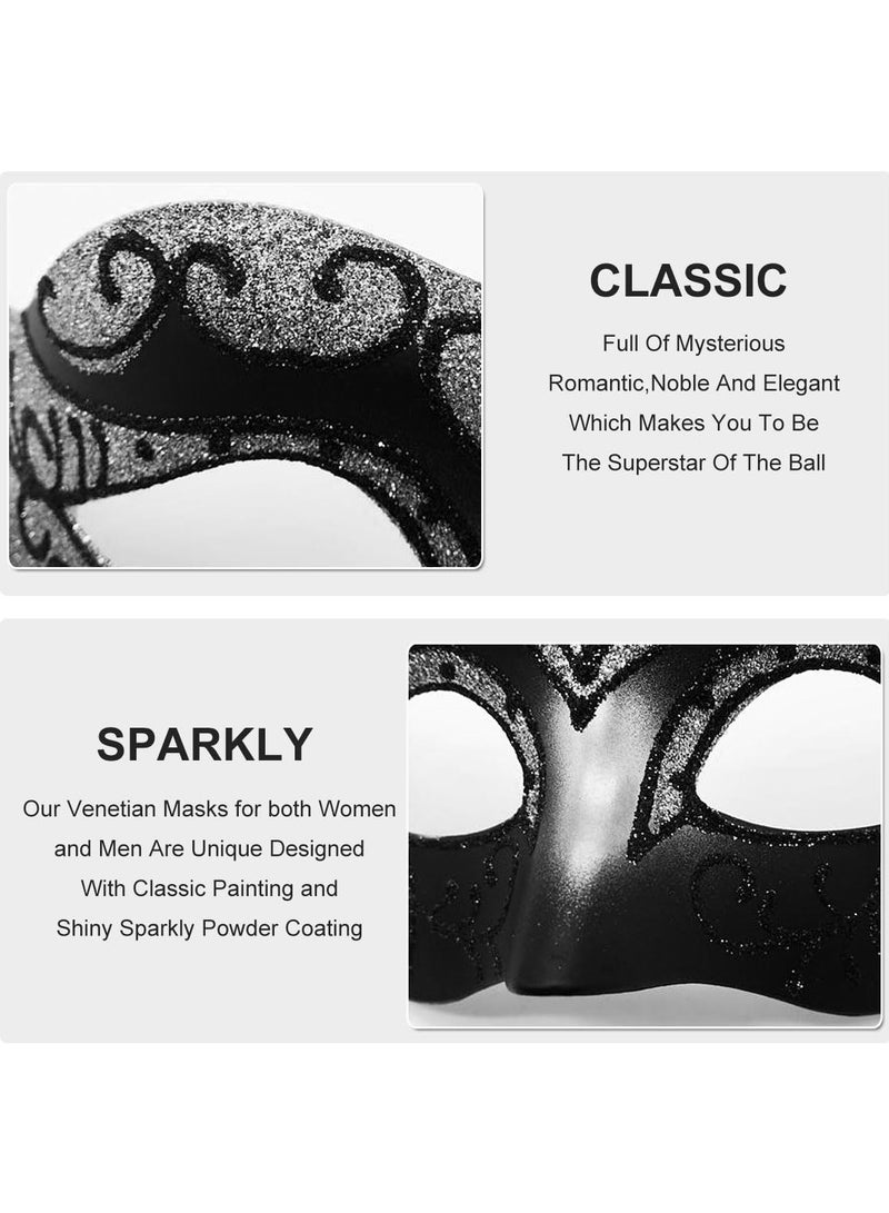 Excefore Masquerade Mask for Men Classic Vintage Venetian Mens Mask Lightweight Gentle, Specially for Costume, Theme Parties, Cosplay Mardi Gras, Super Hero Mask Accessory - Image 3