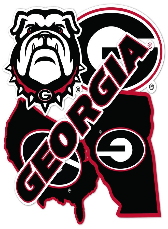 Desert Cactus University of Georgia Sticker Bulldogs UGA Dawgs Sticker Vinyl Decals Laptop Water Bottle Car Scrapbook T2 (Type 2-2) - Image 2