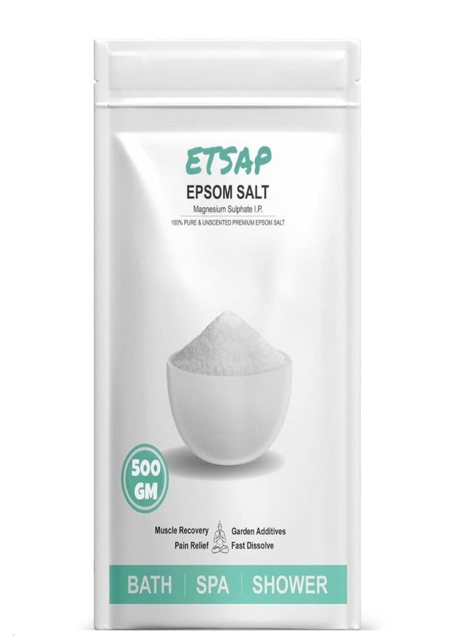 ETSAP Epsom Bath Salt Crystal and Bath | For refreshing bath soak, relieves aches & pain (500gm) - Image 2