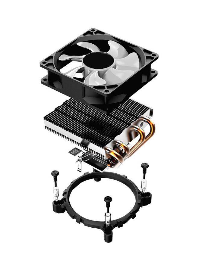 LED CPU Cooling Fan 9x9x2.5cm Black/Blue/Silver - Image 2