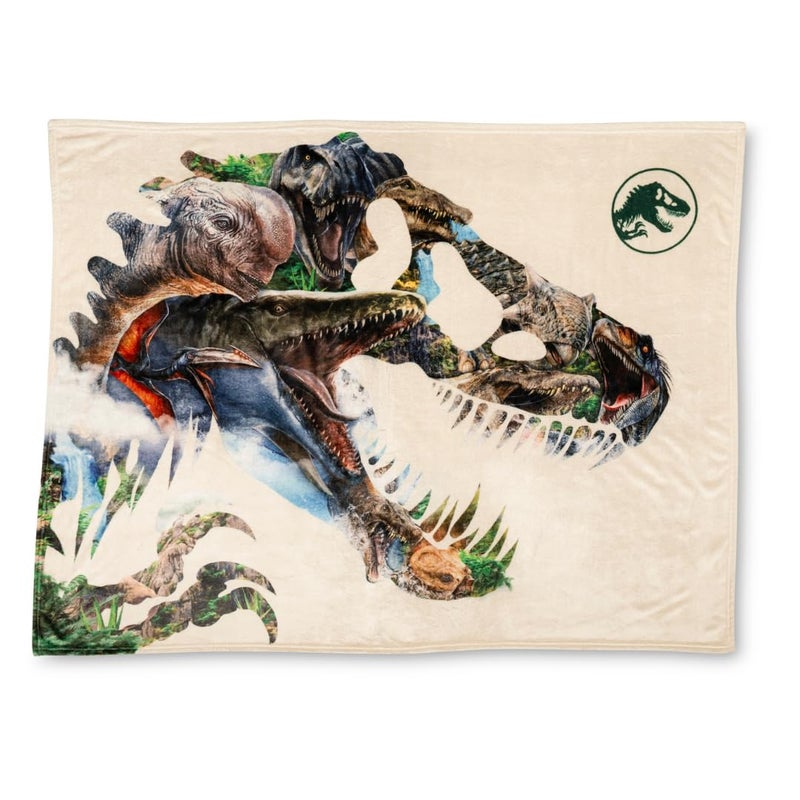FRANCO Jurassic World Rebirth Kids Bedding Super Soft Plush Throw Blanket  46 in x 60 in  (Officially Licensed Product) - Image 1